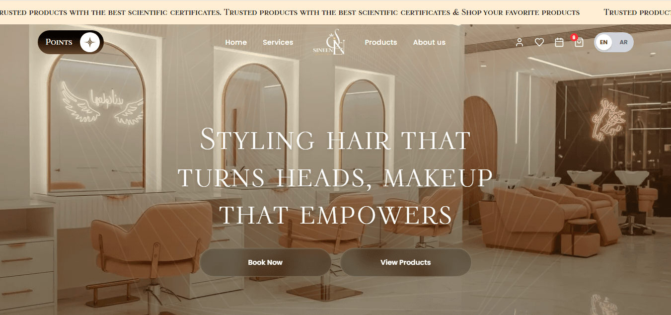 Salon Sineen E-Commerce